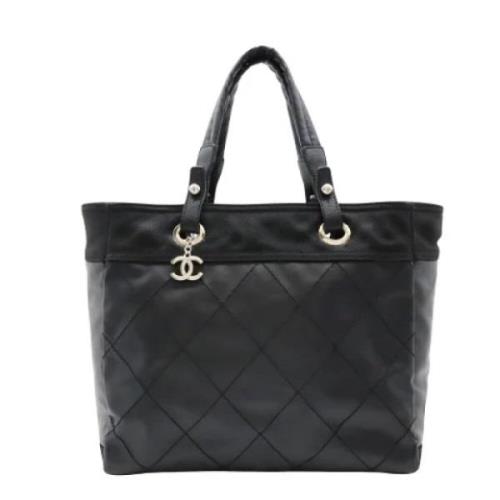 Pre-owned Canvas totes Chanel Vintage , Black , Dames