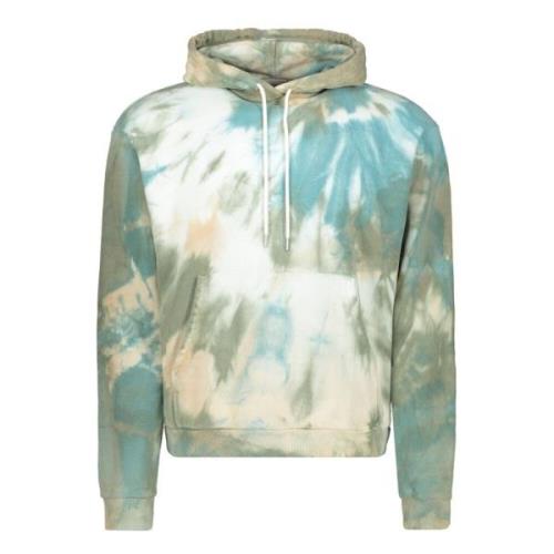 Tie Dye Katoenen Hoodie John Elliott , Multicolor , Heren