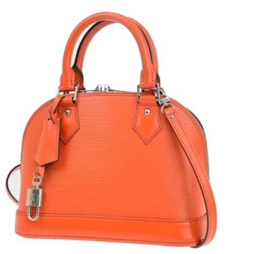 Pre-owned Leather louis-vuitton-bags Louis Vuitton Vintage , Orange , ...