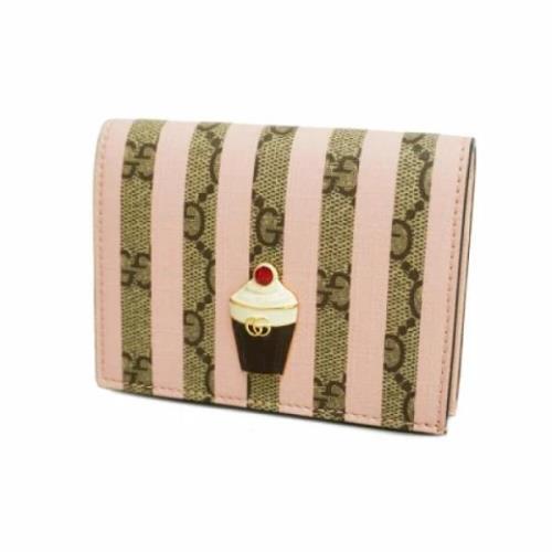 Pre-owned Plastic wallets Gucci Vintage , Beige , Dames