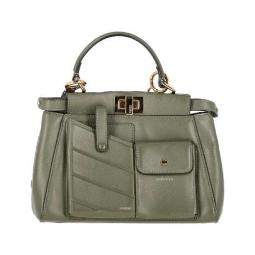 Pre-owned Leather fendi-bags Fendi Vintage , Green , Dames