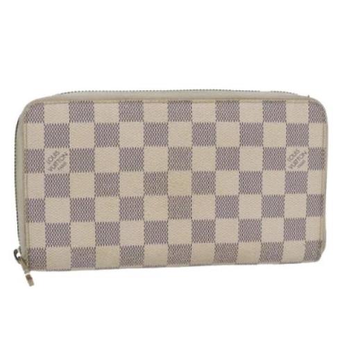 Pre-owned Canvas wallets Louis Vuitton Vintage , White , Dames