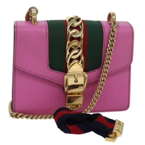 Pre-owned Leather gucci-bags Gucci Vintage , Pink , Dames