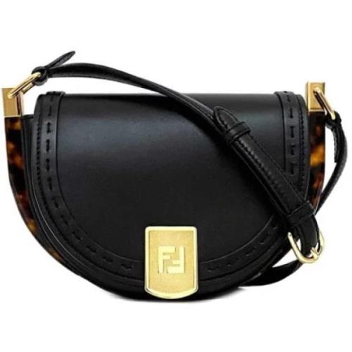 Pre-owned Leather fendi-bags Fendi Vintage , Black , Dames