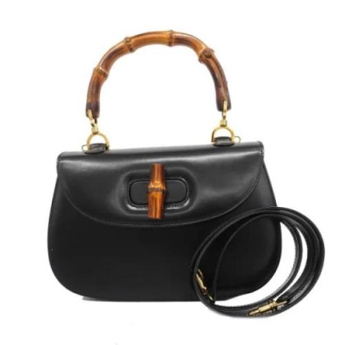 Pre-owned Leather gucci-bags Gucci Vintage , Black , Dames