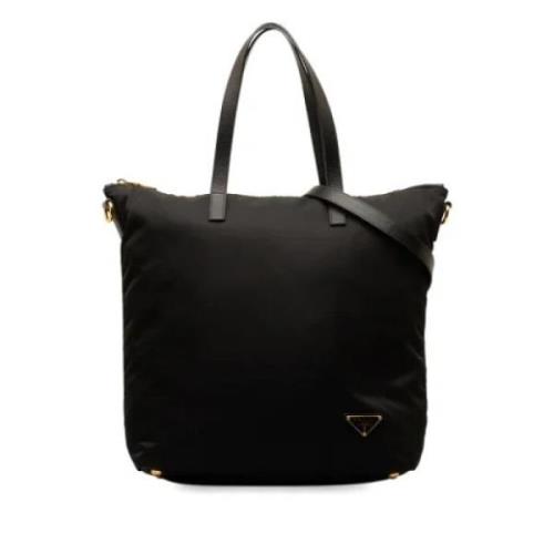 Pre-owned Leather prada-bags Prada Vintage , Black , Dames