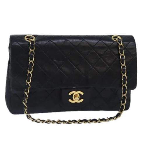 Pre-owned Leather handbags Chanel Vintage , Black , Dames