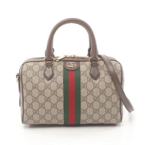 Pre-owned Leather gucci-bags Gucci Vintage , Beige , Dames