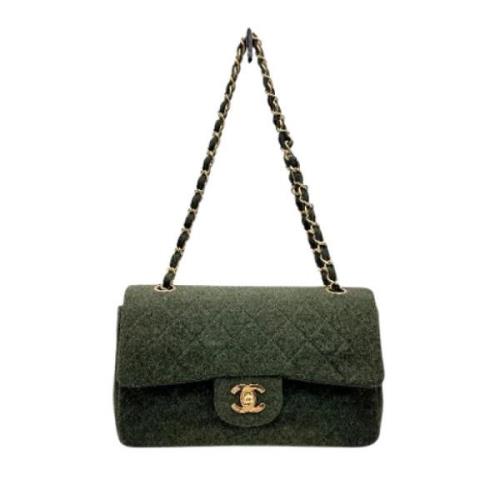 Pre-owned Wool chanel-bags Chanel Vintage , Green , Dames