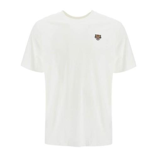 Lucky Tiger Grafisch T-shirt Kenzo , White , Heren