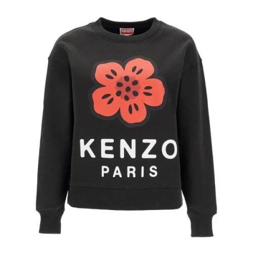 Boke Flower Crewneck Sweatshirt Kenzo , Black , Dames