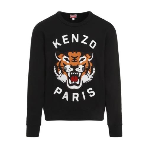 Zwarte Sweatshirt Aw24 voor mannen Kenzo , Black , Heren