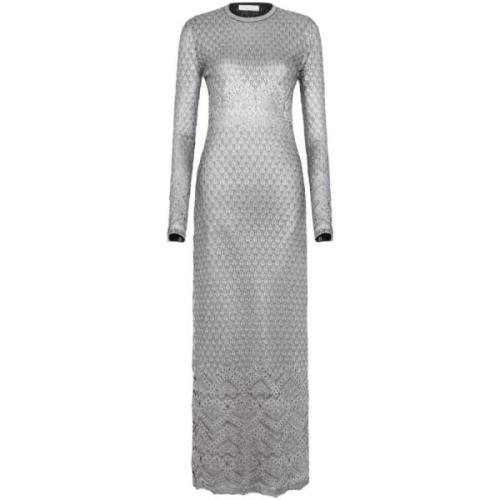 Zilveren Robe Jurk Paco Rabanne , Gray , Dames