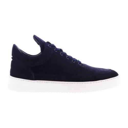 Low Top Suede Filling Pieces , Blue , Heren