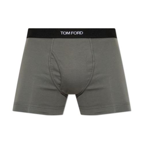 Boxershorts met logo Tom Ford , Gray , Heren