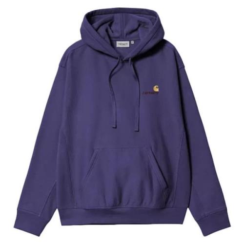 Amerikaans Script Hoodie Carhartt Wip , Purple , Heren