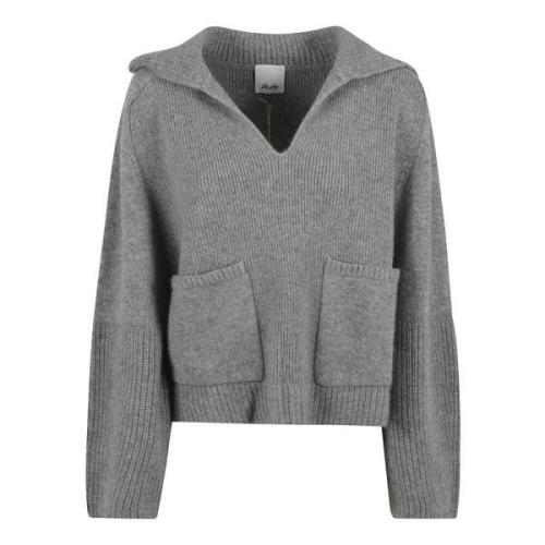 Stijlvolle Sweatshirt Heater Mel Aw24 Allude , Gray , Dames