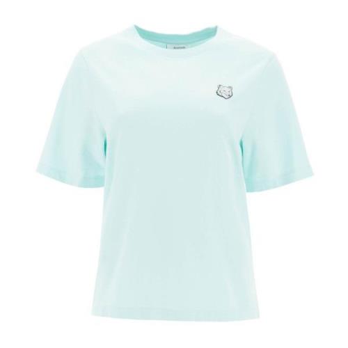 Gedurfd Fox Head T-shirt Maison Kitsuné , Blue , Dames