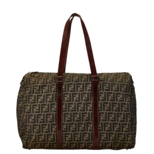 Pre-owned Canvas shoulder-bags Fendi Vintage , Brown , Dames