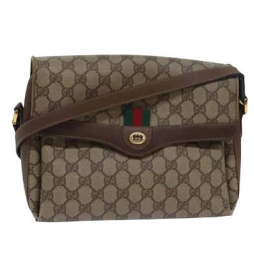 Pre-owned Canvas gucci-bags Gucci Vintage , Brown , Dames