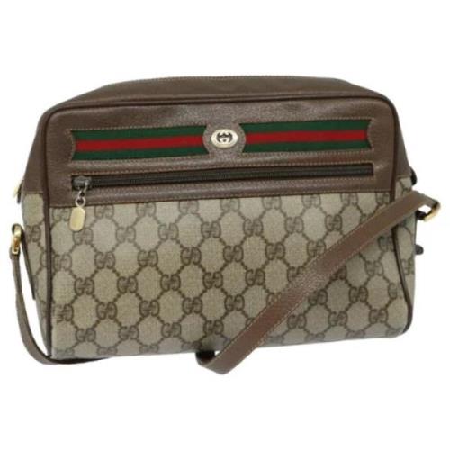 Pre-owned Leather gucci-bags Gucci Vintage , Brown , Dames