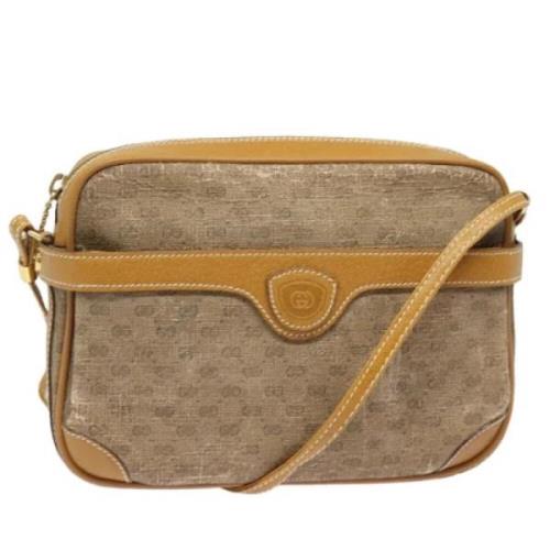 Pre-owned Canvas gucci-bags Gucci Vintage , Beige , Dames