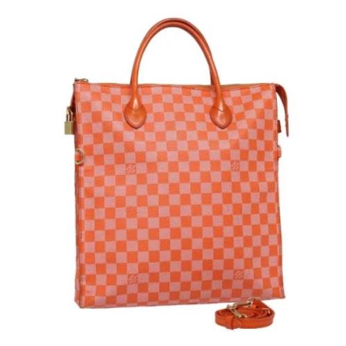 Pre-owned Canvas louis-vuitton-bags Louis Vuitton Vintage , Orange , D...