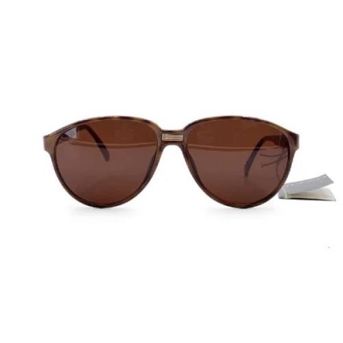 Pre-owned Plastic sunglasses Dior Vintage , Brown , Unisex