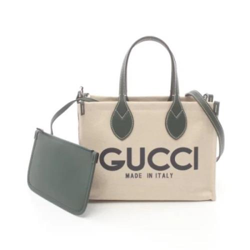 Pre-owned Leather gucci-bags Gucci Vintage , Beige , Dames