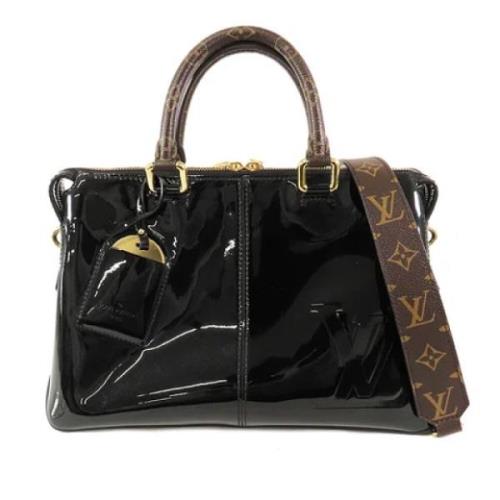 Pre-owned Leather totes Louis Vuitton Vintage , Black , Dames