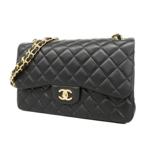 Pre-owned Leather chanel-bags Chanel Vintage , Black , Dames