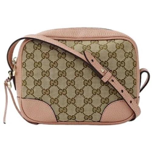 Pre-owned Canvas gucci-bags Gucci Vintage , Beige , Dames