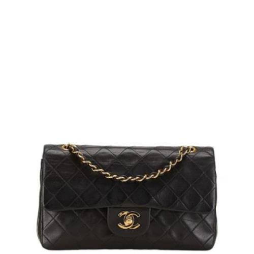 Pre-owned Leather chanel-bags Chanel Vintage , Black , Dames