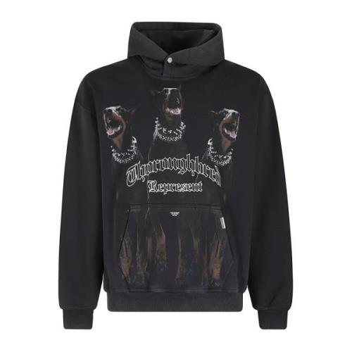 Stijlvolle hoodie voor paardenliefhebbers Represent , Black , Heren