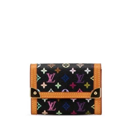 Pre-owned Canvas wallets Louis Vuitton Vintage , Black , Dames