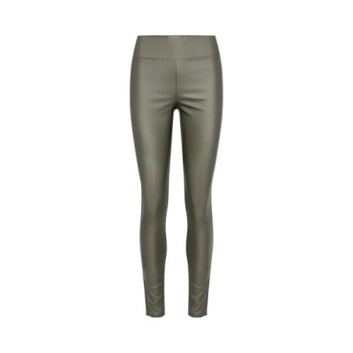 Hoge taille legging olijfgroen Soyaconcept , Green , Dames