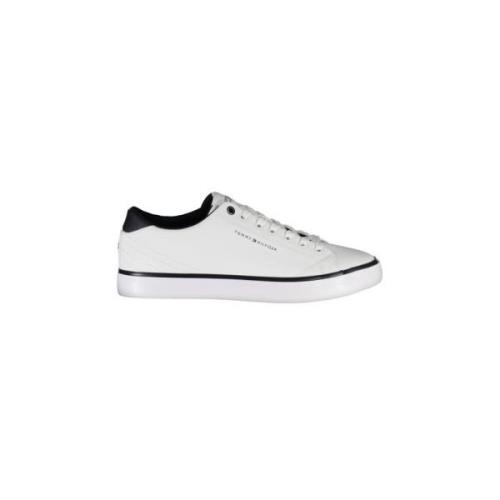 Heren Sportschoenen met Uniek Print Tommy Hilfiger , White , Heren