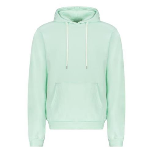 Geribbelde Hooded Sweatshirt Katoenmix John Elliott , Green , Heren