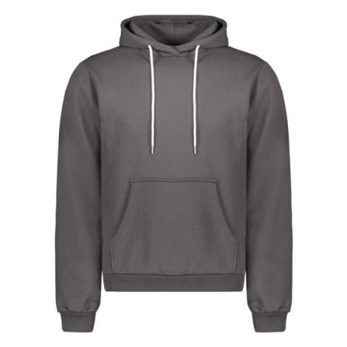 Geribbelde Hoodie Katoenmix John Elliott , Gray , Heren