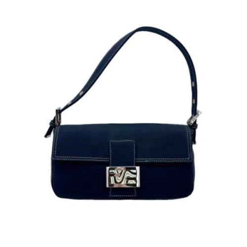 Pre-owned Canvas fendi-bags Fendi Vintage , Blue , Dames