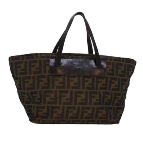 Pre-owned Canvas fendi-bags Fendi Vintage , Brown , Dames