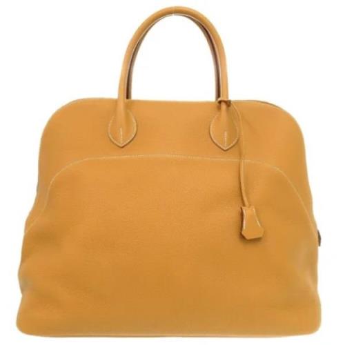 Pre-owned Fabric handbags Hermès Vintage , Yellow , Heren