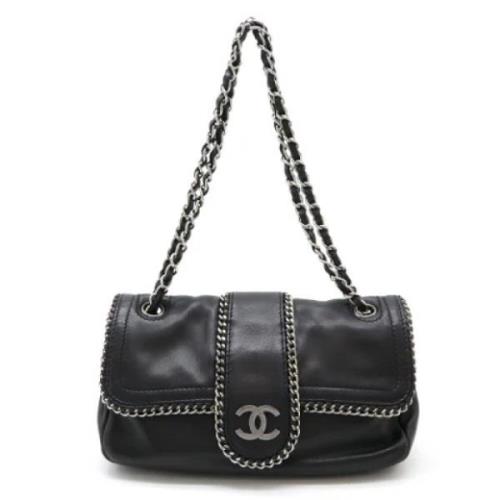 Pre-owned Leather chanel-bags Chanel Vintage , Black , Dames