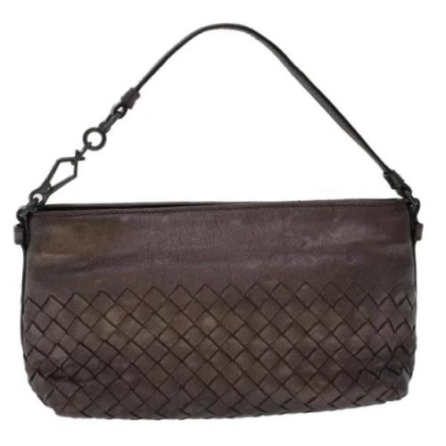 Pre-owned Leather handbags Bottega Veneta Vintage , Brown , Dames