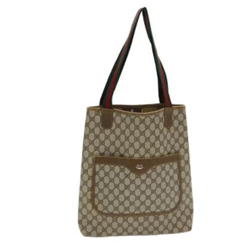 Pre-owned Leather gucci-bags Gucci Vintage , Beige , Dames