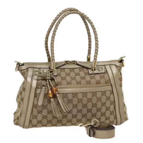 Pre-owned Canvas gucci-bags Gucci Vintage , Brown , Dames