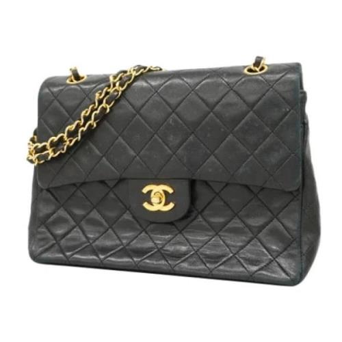 Pre-owned Leather chanel-bags Chanel Vintage , Black , Dames