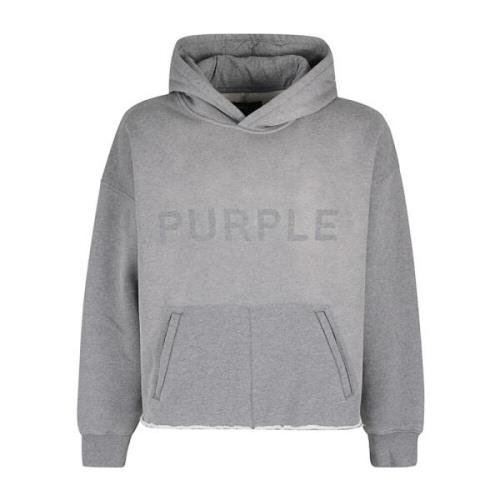 Warme Fleece Hoodie Purple Brand , Gray , Heren