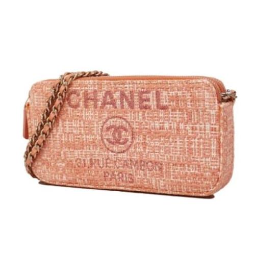 Pre-owned Fabric wallets Chanel Vintage , Pink , Dames