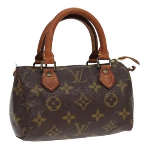 Pre-owned Canvas handbags Louis Vuitton Vintage , Brown , Dames